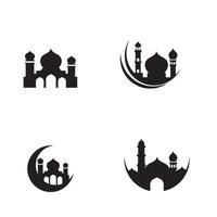 moskee icoon vector illustratie ontwerp