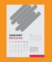 muur kalender 2023 ontwerp, bureaublad kalender ontwerp vector