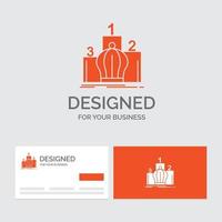 bedrijf logo sjabloon voor kroon. koning. leiderschap. monarchie. Koninklijk. oranje bezoekende kaarten met merk logo sjabloon. vector