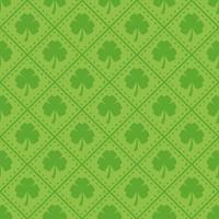 st Patrick s dag Klaver naadloos patroon. vector illustratie voor Lucky voorjaar ontwerp met klaver. groen Klaver geïsoleerd Aan wit achtergrond. Ierland symbool patroon. Iers decor voor web plaats.