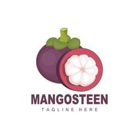 mangisboom logo ontwerp, vers fruit vector voor huid Gezondheid, fruit winkel merk illustratie en natuurlijk huid geneeskunde