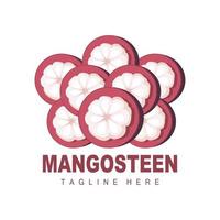 mangisboom logo ontwerp, vers fruit vector voor huid Gezondheid, fruit winkel merk illustratie en natuurlijk huid geneeskunde