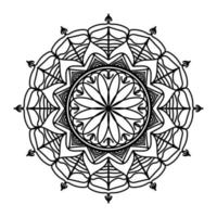 zwart mandala, luxe sier- mandala ontwerp achtergrond, mandala ontwerp, mandala, patroon kleur boek kunst behang ontwerp, tegel patroon, groet kaart, zwart en wit mandala vector