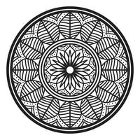 zwart mandala, luxe sier- mandala ontwerp achtergrond, mandala ontwerp, mandala, patroon kleur boek kunst behang ontwerp, tegel patroon, groet kaart, zwart en wit mandala vector