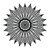 zwart mandala, luxe sier- mandala ontwerp achtergrond, mandala ontwerp, mandala, patroon kleur boek kunst behang ontwerp, tegel patroon, groet kaart, zwart en wit mandala vector