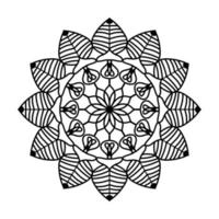 zwart mandala, luxe sier- mandala ontwerp achtergrond, mandala ontwerp, mandala, patroon kleur boek kunst behang ontwerp, tegel patroon, groet kaart, zwart en wit mandala vector