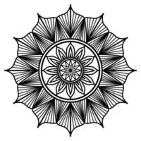 zwart mandala, luxe sier- mandala ontwerp achtergrond, mandala ontwerp, mandala, patroon kleur boek kunst behang ontwerp, tegel patroon, groet kaart, zwart en wit mandala vector