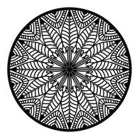 zwart mandala, luxe sier- mandala ontwerp achtergrond, mandala ontwerp, mandala, patroon kleur boek kunst behang ontwerp, tegel patroon, groet kaart, zwart en wit mandala vector