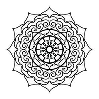 zwart mandala, luxe sier- mandala ontwerp achtergrond, mandala ontwerp, mandala, patroon kleur boek kunst behang ontwerp, tegel patroon, groet kaart, zwart en wit mandala vector