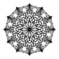 zwart mandala, luxe sier- mandala ontwerp achtergrond, mandala ontwerp, mandala, patroon kleur boek kunst behang ontwerp, tegel patroon, groet kaart, zwart en wit mandala vector