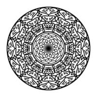 zwart mandala, luxe sier- mandala ontwerp achtergrond, mandala ontwerp, mandala, patroon kleur boek kunst behang ontwerp, tegel patroon, groet kaart, zwart en wit mandala vector