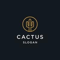 cactus logo ontwerp badges vector illustraties