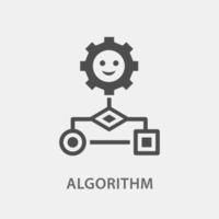 algoritme icoon. vector illustratie voor grafisch en web ontwerp.
