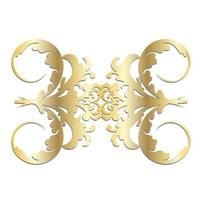 vector damast vintage barokke scroll ornament swirl. Victoriaanse monogram heraldische schild werveling. retro bloemen blad patroon grens gebladerte antieke acanthus kalligrafie gegraveerde tatoeage. naadloos patroon