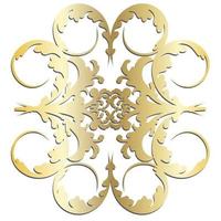 vector damast vintage barokke scroll ornament swirl. Victoriaanse monogram heraldische schild werveling. retro bloemen blad patroon grens gebladerte antieke acanthus kalligrafie gegraveerde tatoeage. naadloos patroon