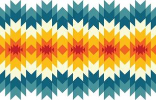 vector naadloos etnisch patroon. Amerikaans Indisch Navajo, motief stijl. ontwerp voor achtergrond, tapijt, behang, kleding, achtergrond, inpakken, batik, kleding stof, vector illustratie. borduurwerk stijl.