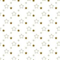 naadloos patroon met goud sterren. gebruik voor kinderen kleding stof, ansichtkaarten, textiel. schattig achtergrond vector