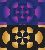 meetkundig bloemen helling abstract achtergrond, gouden achtergrond, roze achtergrond, Purper achtergrond, patroon achtergrond vector