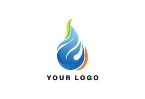 water laten vallen logo ontwerp sjabloon vector