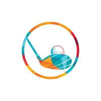 golf club vector logo ontwerp. golf club inspiratie logo ontwerp.