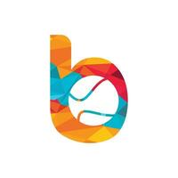 brief b tennis vector logo ontwerp. vector ontwerp sjabloon elementen voor uw sport team of zakelijke identiteit.