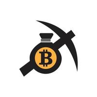 bitcoin icoon vector illustratie ontwerp