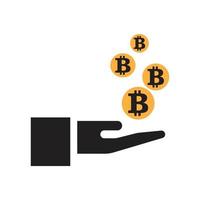 bitcoin icoon vector illustratie ontwerp