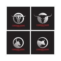 stier logo en symbolen vector sjabloon pictogrammen app