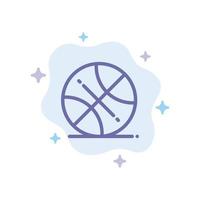 basketbal bal sport- Verenigde Staten van Amerika blauw icoon Aan abstract wolk achtergrond vector