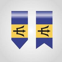 Barbados haning vlag vector