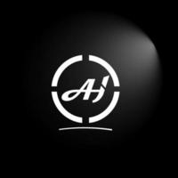 creatief Ah logo ontwerp vector
