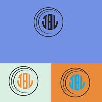 creatief jbl logo ontwerp vector