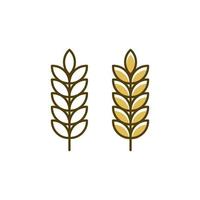 landbouw tarwe rijst- vector icoon ontwerp