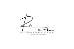 eerste aa brief handtekening logo sjabloon elegant ontwerp logo teken symbool sjabloon vector icoon