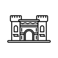 kasteel vector pictogram