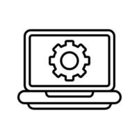 laptop vector pictogram