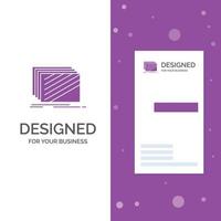 bedrijf logo voor ontwerp. laag. indeling. textuur. texturen. verticaal Purper bedrijf .bezoeken kaart sjabloon. creatief achtergrond vector illustratie