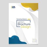 abstract brochure ontwerp. vloeistof vorm klodder ontwerp element. afzet materiaal vector