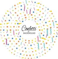 kleurrijk confetti. vector feestelijk illustratie van vallend glimmend confetti geïsoleerd Aan transparant wit achtergrond. vakantie decoratief klatergoud element voor ontwerp