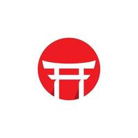 poort japan vector pictogram ontwerp illustratie