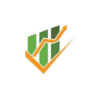 bedrijfsfinanciën professioneel logo vector