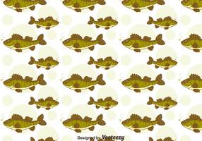 Groen Walleye Naadloos Patroon vector