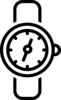 lijnpictogram voor horloge vector