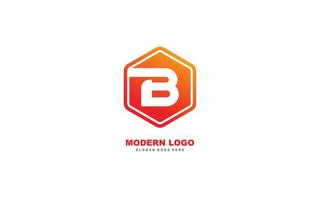 b logo vorm voor identiteit. brief sjabloon vector illustratie voor uw merk.