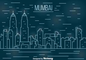Mumbai lijn cityscape vector
