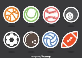 Ballen sticker vector set