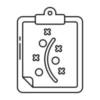 een plat design icoon van krijgslist vector