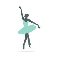 ballet danser vector logo ontwerp. logo ontwerp voor ballet school- en dans studio.