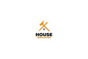 vernieuwing huis logo ontwerp vector illustratie