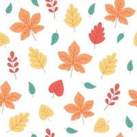 herfst bladeren naadloos patroon. herfst gebladerte, herfst tijd. ontwerp voor kleding stof, textiel, omhulsel papier. vector
